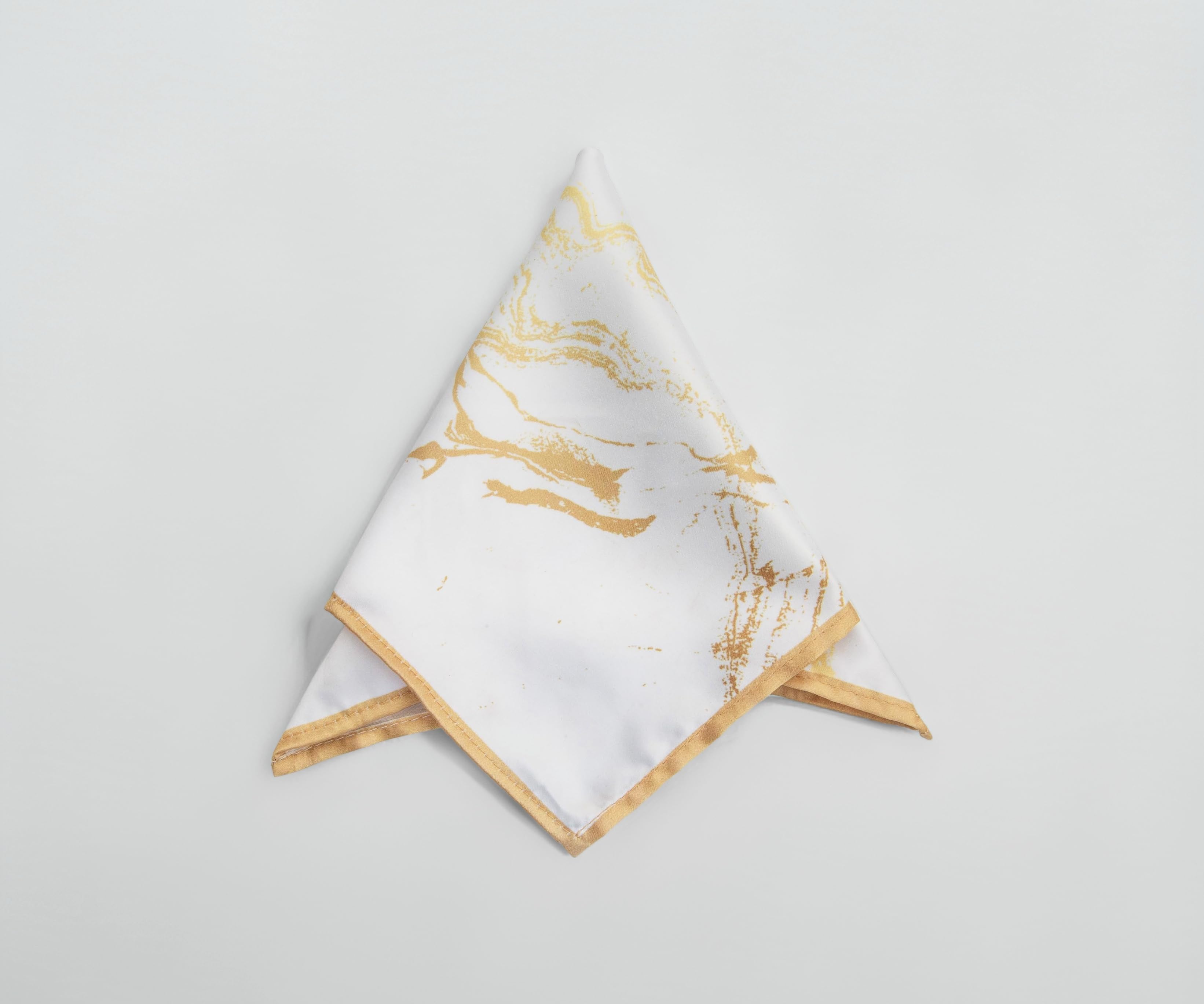 Men's White Pocket Square
