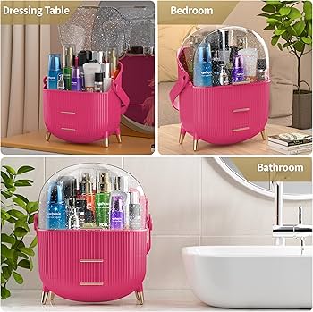 Amazon.co.jp: Viosmiv ポータブルメイクアップオーガナイザー