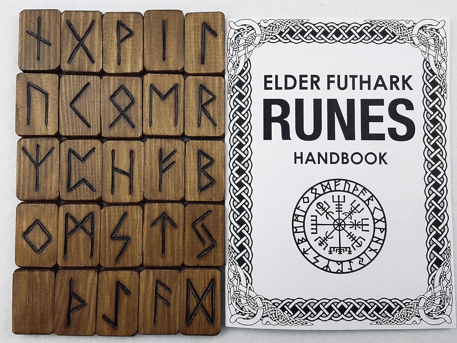 Amazon.com: Foxy Runes Set & Guía de adivinación, Piedras de runas como ...