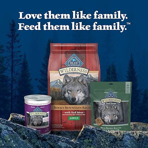 Miniatura 10 de Blue Buffalo Wilderness Trail Treats - Paquete variado de galletas crujientes para perros, sin granos y con alto contenido de proteínas, hechas con