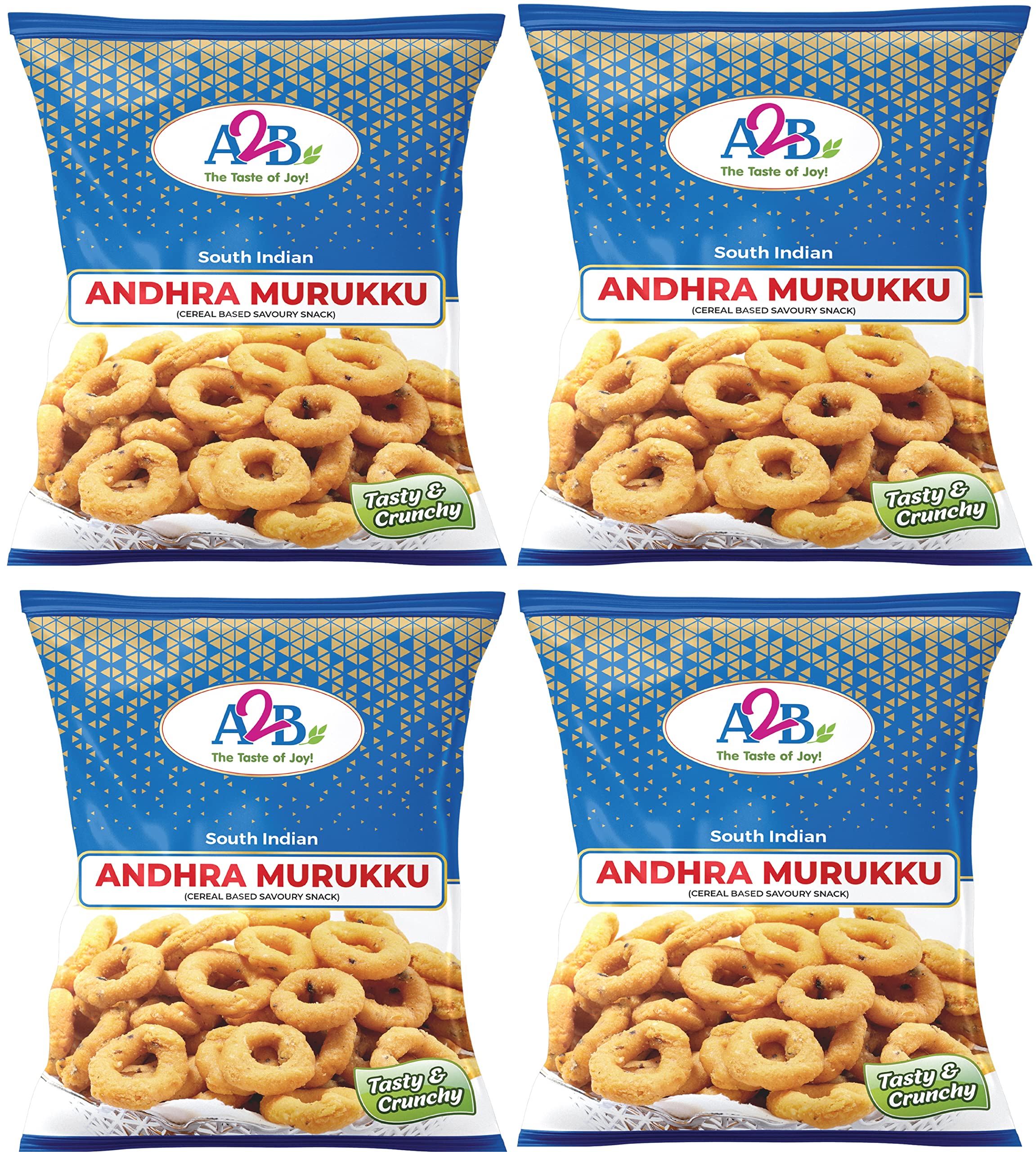 Adyar Anand Bhavan Sweets and Snacks A2B Snacks-Andhra Murukku(Pack Of 4 X 100G) (B09NFWQZ53) Amazon Price History, Amazon Price Tracker