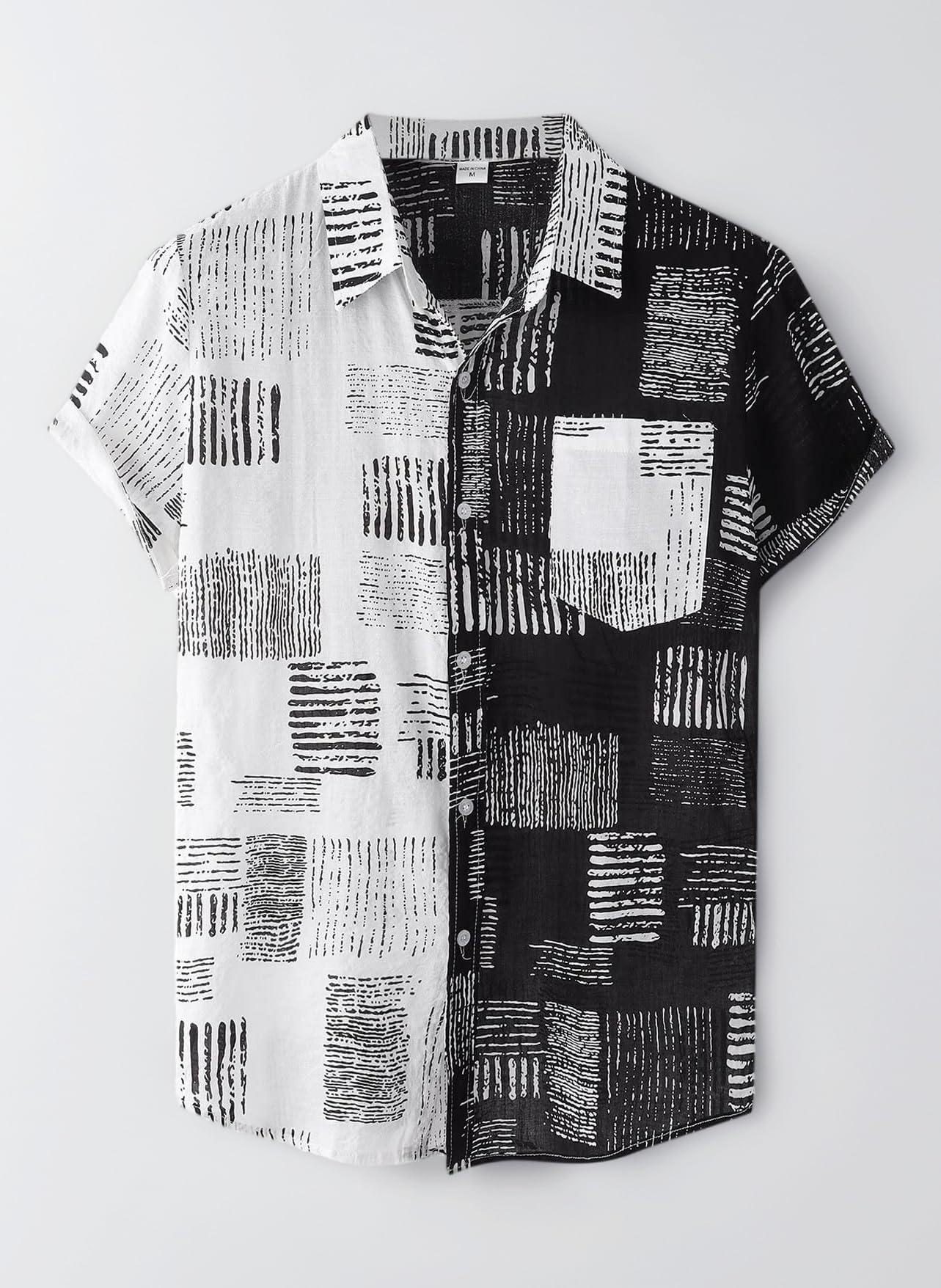 Button Down Shirts for Men Shirt Men Regular Fit Short Sleeve Mens Hawaiian Shirts Men's Short Sleeve Hawaiian Shirt Tropical Print Casual Shirt Mens Front Pocket Hawaiian Shirts Casual Flower