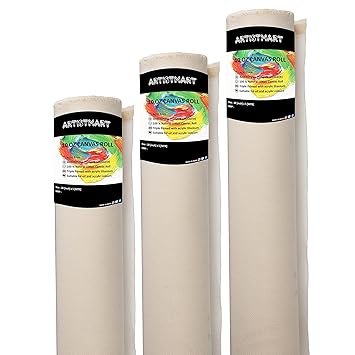 ARTISTMART Painting Drawing and Sketch Accessories Primed Painting Canvas Roll (20