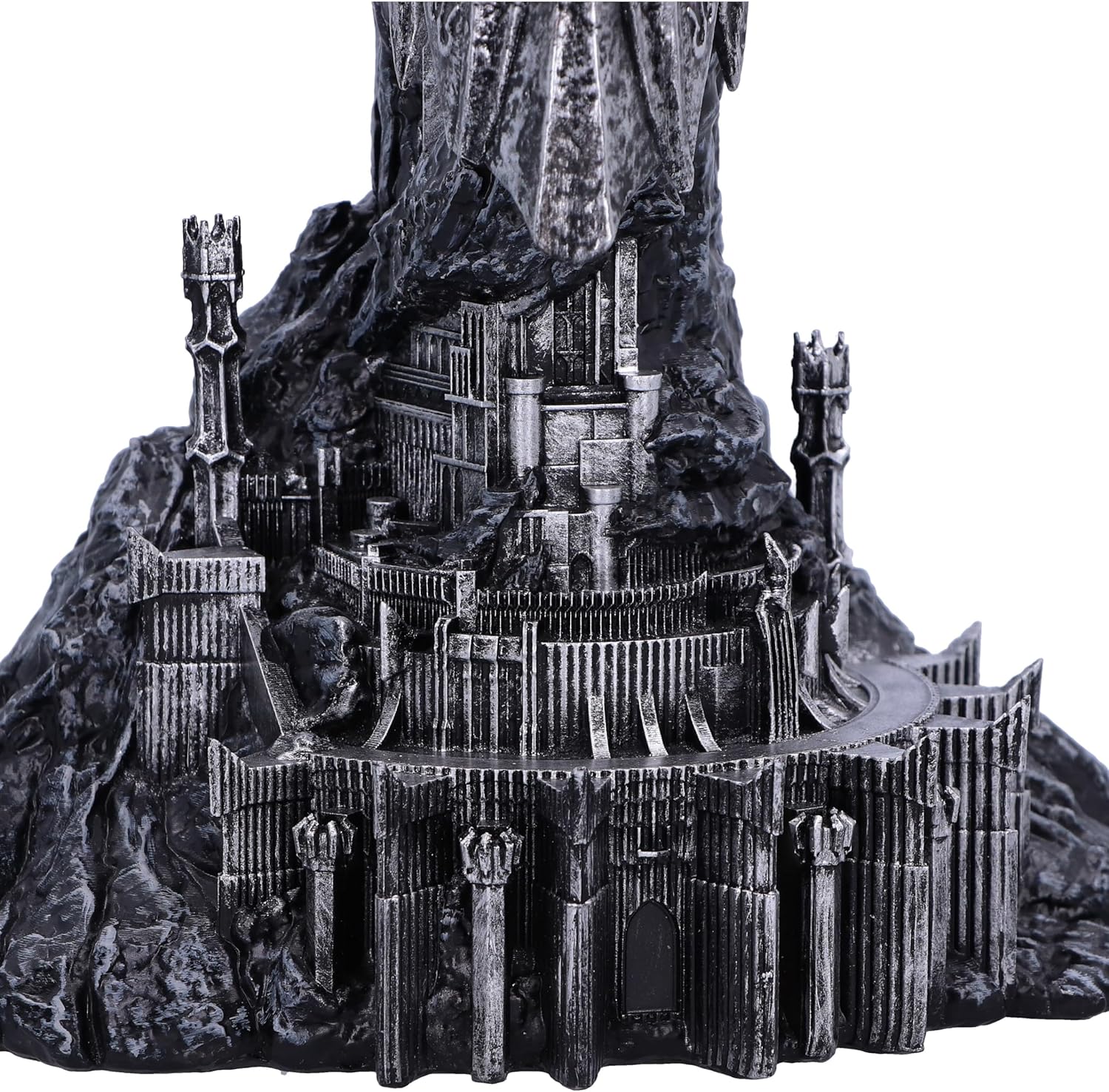 Nemesis Now Lord of the Rings Sauron Tea Light Holder 33cm, Resin, Silver, Officially Licensed Lord of the Rings Sauron Sculpture, Metal Insert to Hold Tealight, Cast in the Finest Resin, Hand-Painted