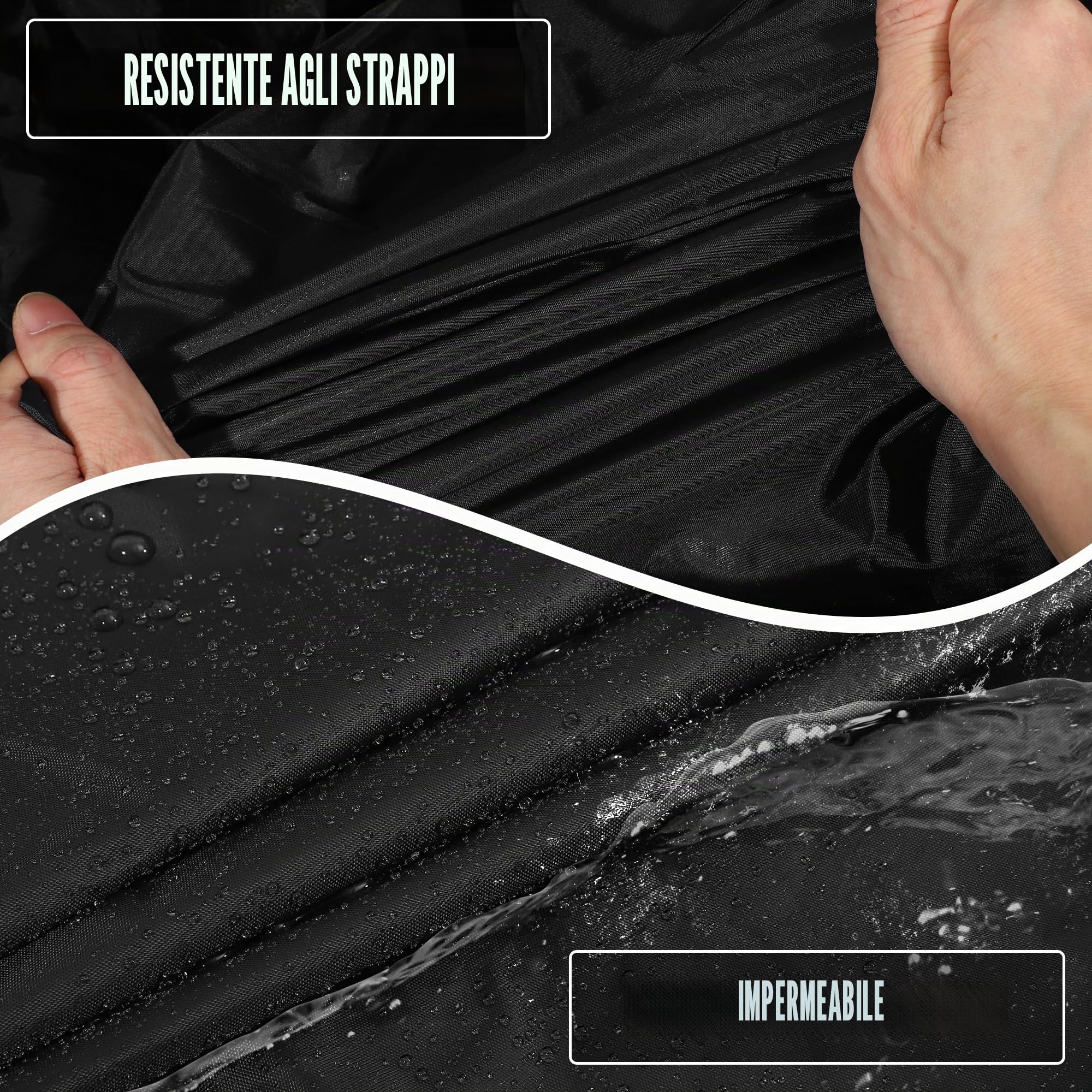 X AUTOHAUX Telo protettivo per auto per Mini Cooper/Cooper S/Hardtop/Clubman/Countryman 4DR, impermeabile, resistente ai raggi UV e protezione per tutte le condizioni atmosferiche, con cerniera per
