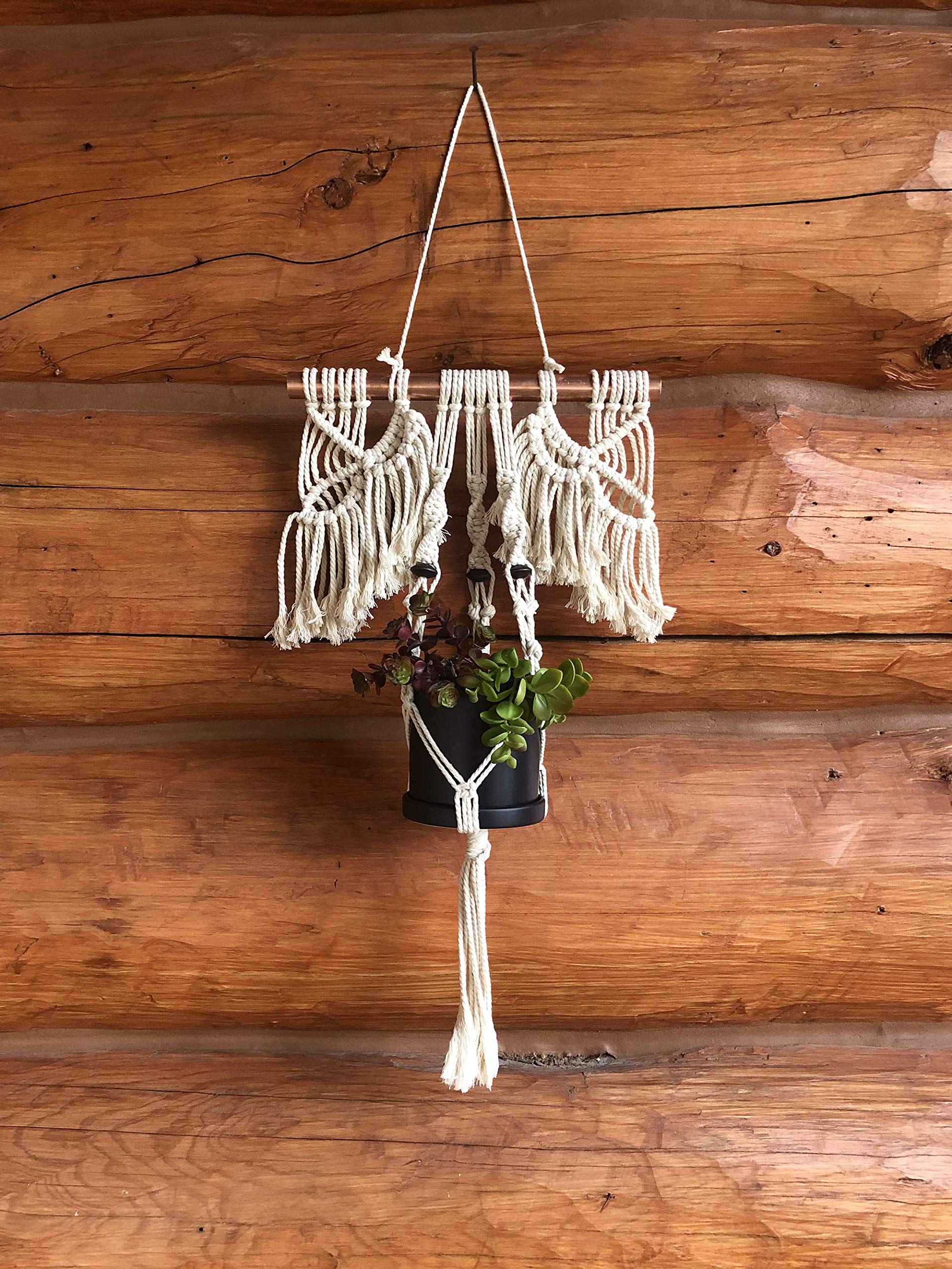 Macrame Wall Hanging | Macrame Plant Hanger | Wall Decor | Nursery Decor | Fall Decor | Cream Macrame -"Luus"