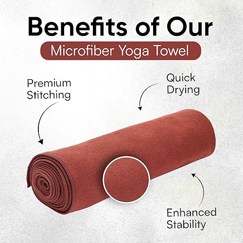 Miniatura 4 de Toalla para esterilla de yoga Toalla de yoga de microfibra de doble cara Toalla de yoga caliente absorbente del sudor antideslizante Ligera,