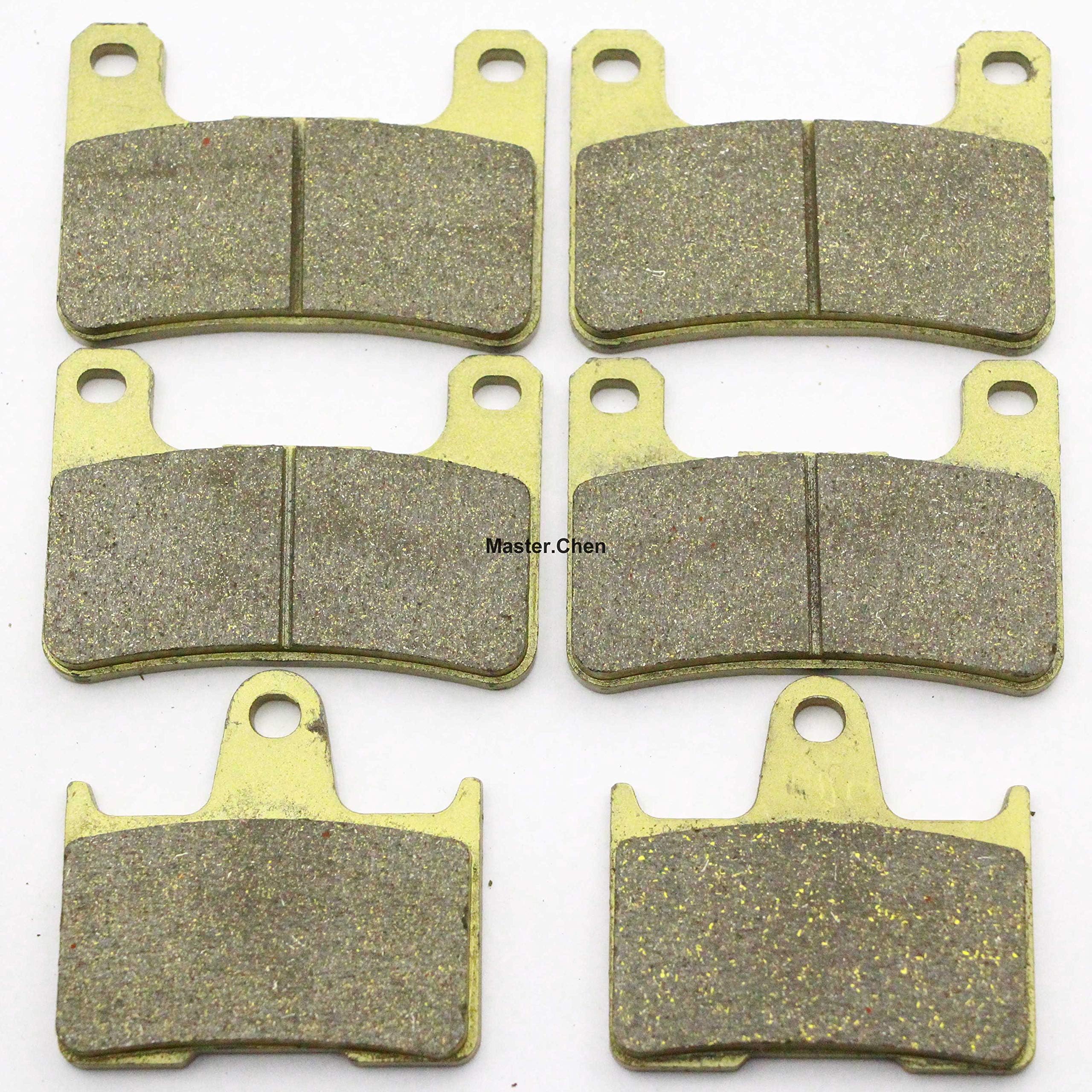 Master Chen Front Rear Brake Pads Brakes for Suzuki GSXR 600 750 1000 FA379F FA254R MC0080-PAD