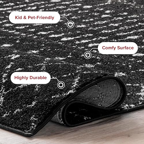 Miniatura 7 de nuLOOM - Tapete marroquí Blythe con diseño bohemio desteñido, resistente a las manchas, para habitación, comedor, sala de estar, pasillo, oficina,