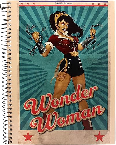 CUADERNO ESPIRAL MARAVILLA MUJER CADENAS UNIVERSO DC
