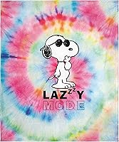 Vista 1 de INTIMO Peanuts Snoopy Joe Cool Tie Dye Lazy Mode Manta de seda táctil