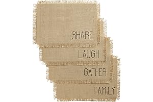 Home Fashions Rustic Placemats Set of 4