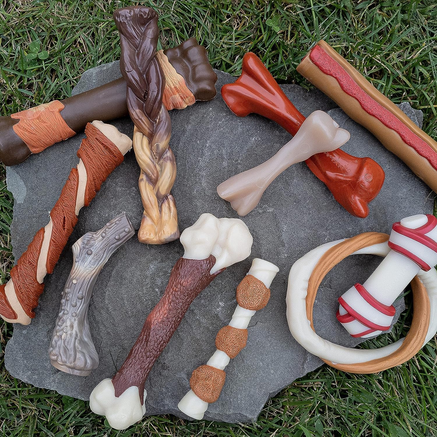 Nylabone Juego de 2 juguetes para perros de Power Masticar Extreme Masticar Extreme Masticar Masticar Masticador Alternativo Masticador, Gigante, Hecho en los Estados Unidos