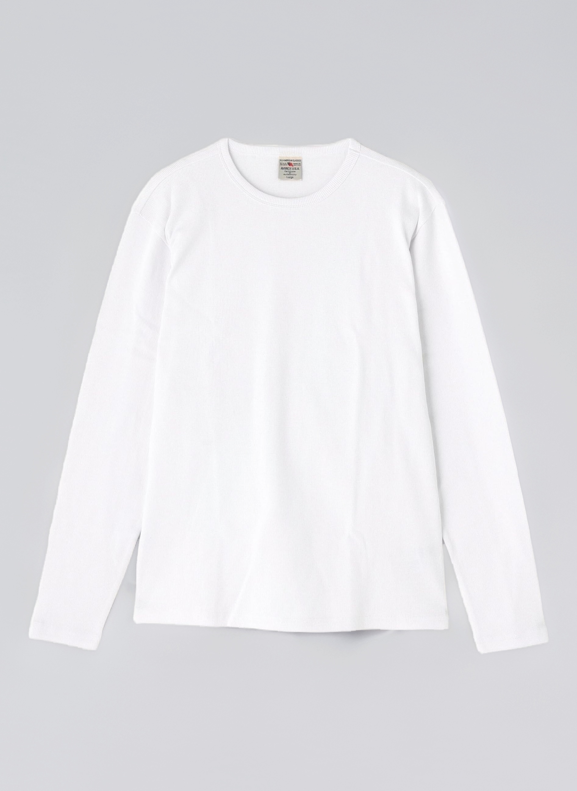 Amazon.co.jp: [Avirex] DAILY MINIWAFFLE L/S CREW NECK ワッフル