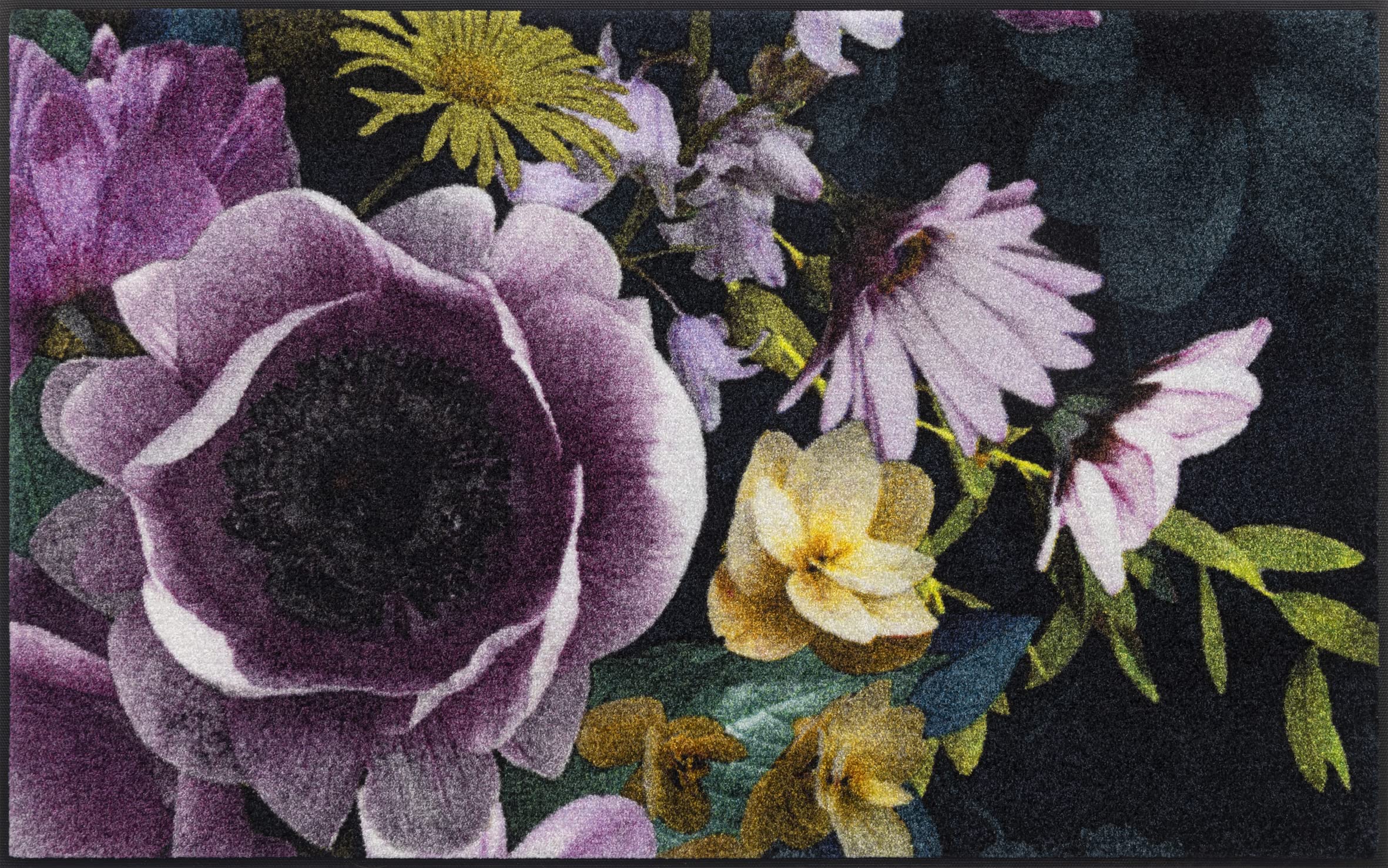 Tapis lavable Wash+Dry Anemone 75x120cm grand tapis extérieur absorbant et anti-saleté