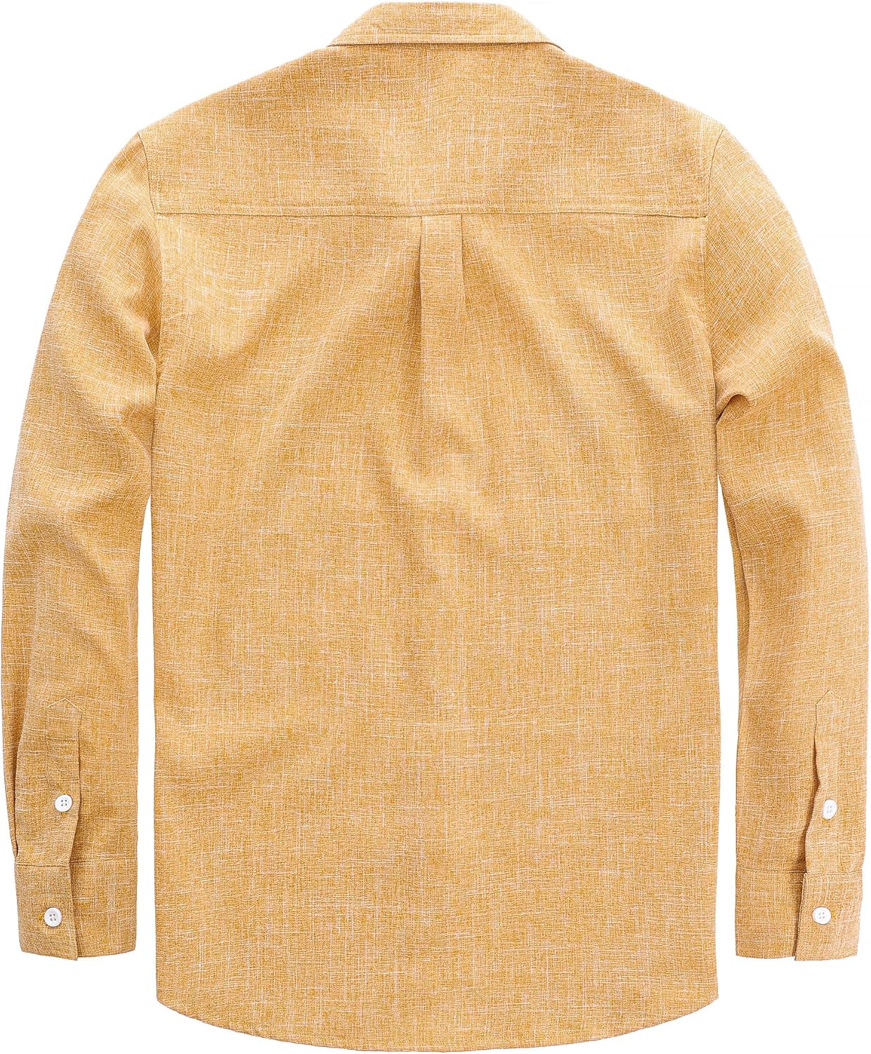 JOGAL Mens Poncho Shirts Long Sleeve Casual Button Down Work Shirt with Two Pockets - Image 2