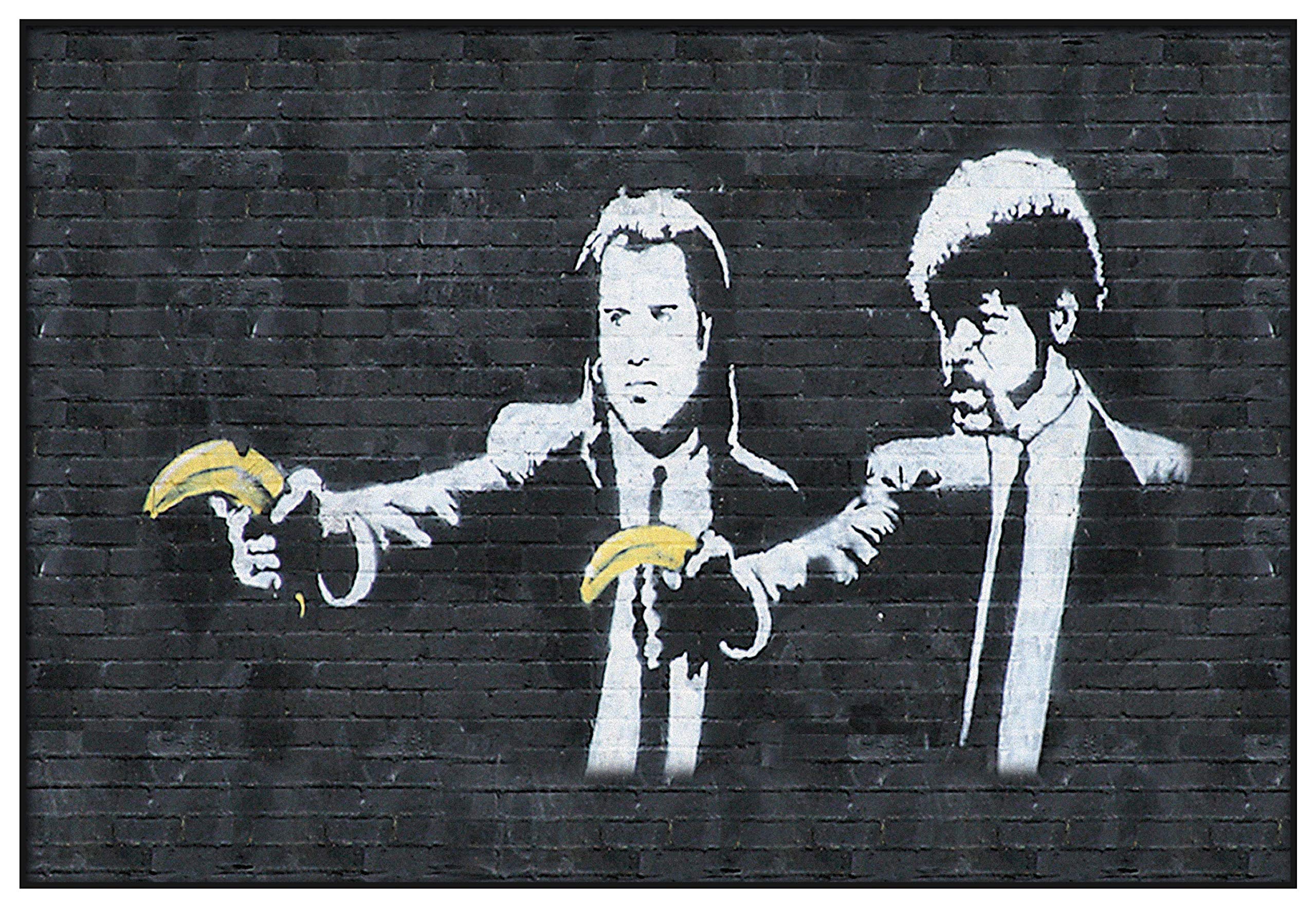 Panorama Quadro Incorniciato Pulp Fiction 70x50cm - Stampato su Carta Rigida - Quadri Moderni Soggiorno - Include Cornice - Decorazione Parete