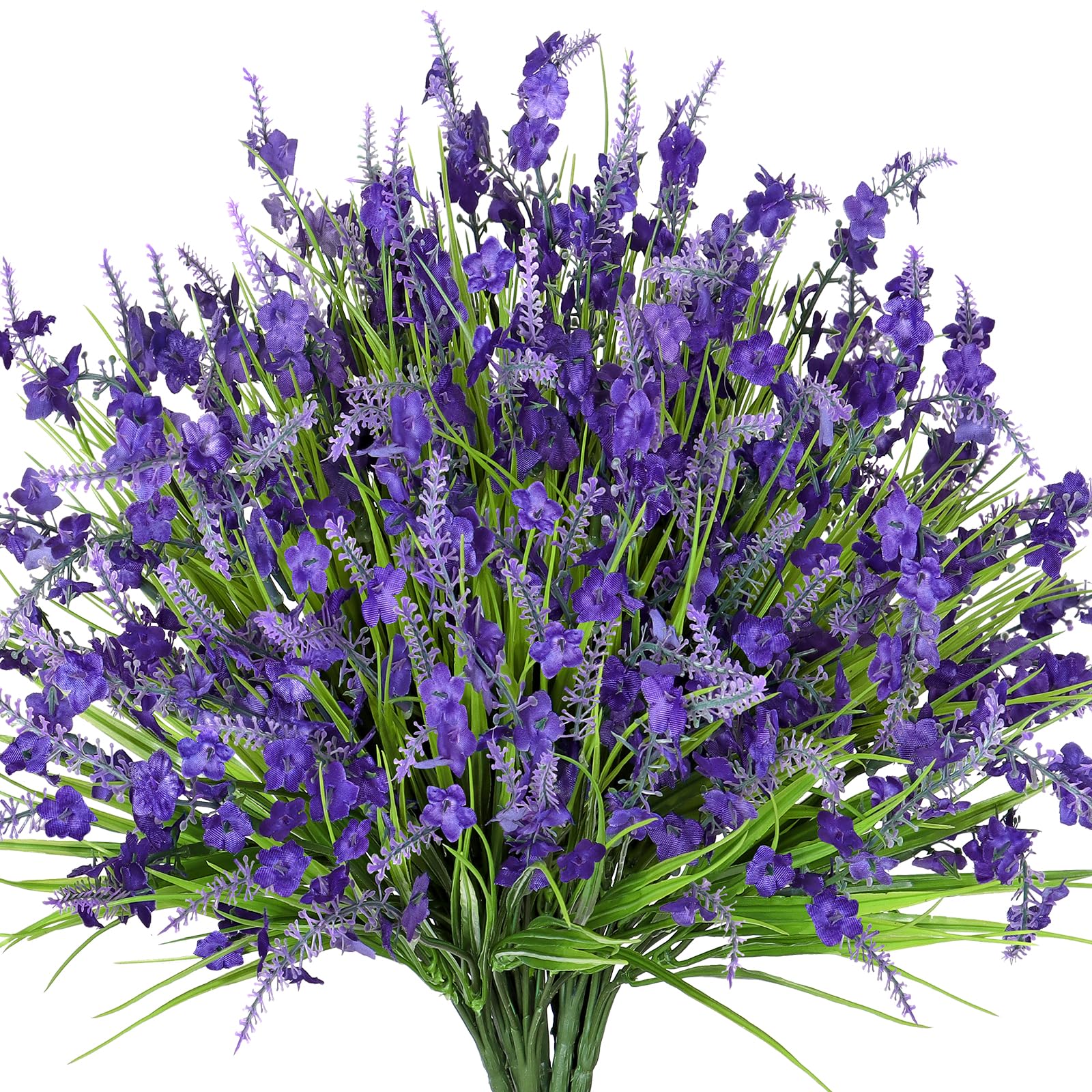 12 Bundles Artificial Lavender Flowers Outdoor Decorative Fake Silk Flowers โ image 1