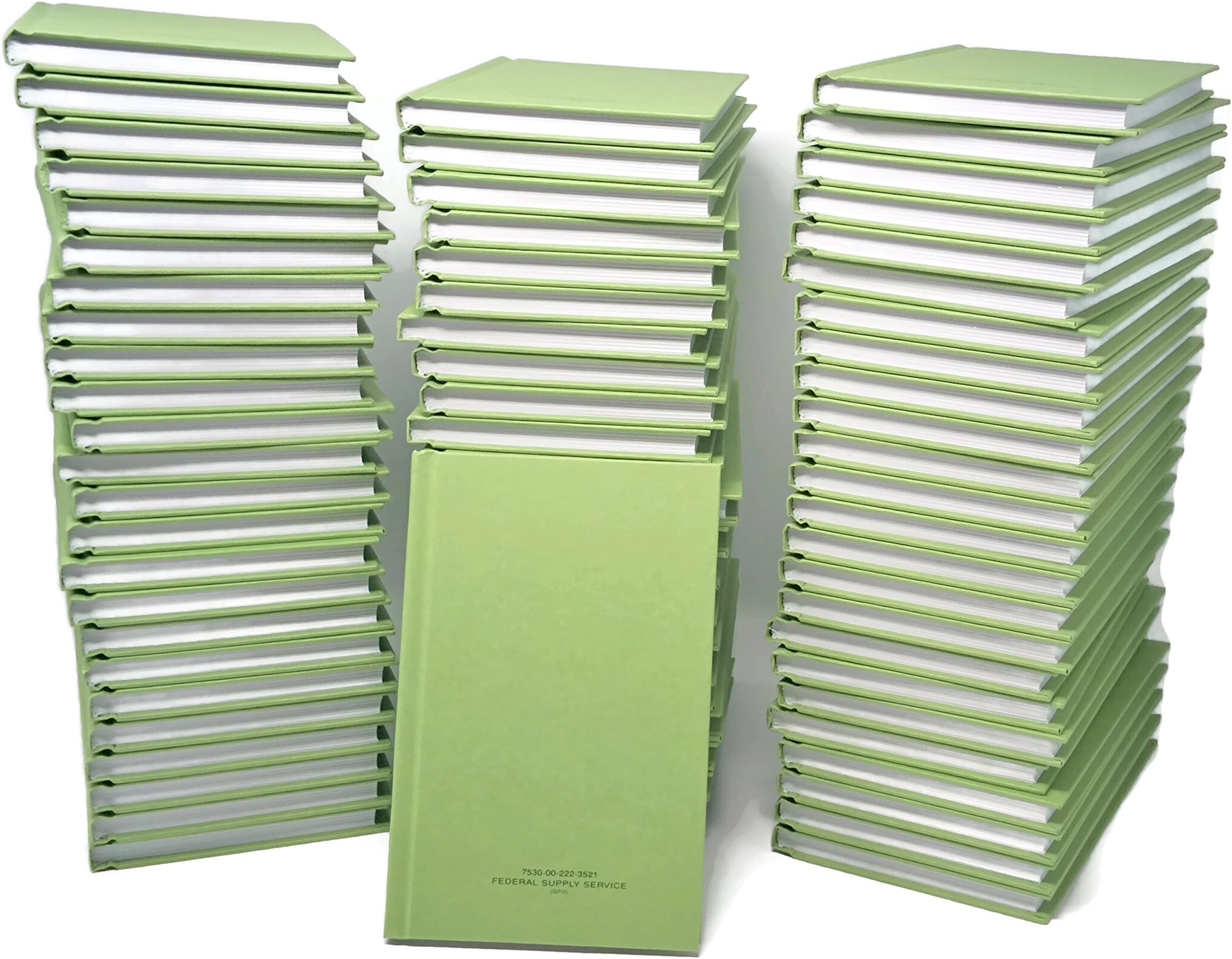DIY Indispensables 72 Book Bulk Case Pack US Military Log Record Books 5.25 x 8 Inch 96 Sheets with Rugged Sewn Case Binding College Ruled Notebook NSN 7530002223521, Made in USA Office Product