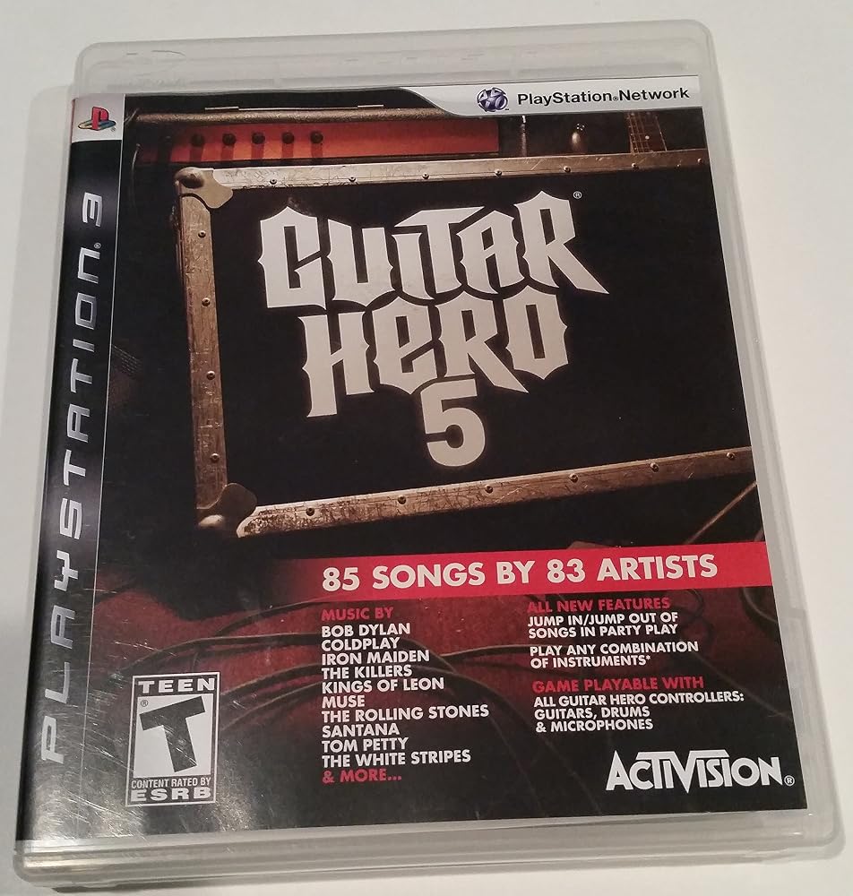 Guitar Hero 5 Stand Alone Software - Playstation 3 (Game only) — 사진 1