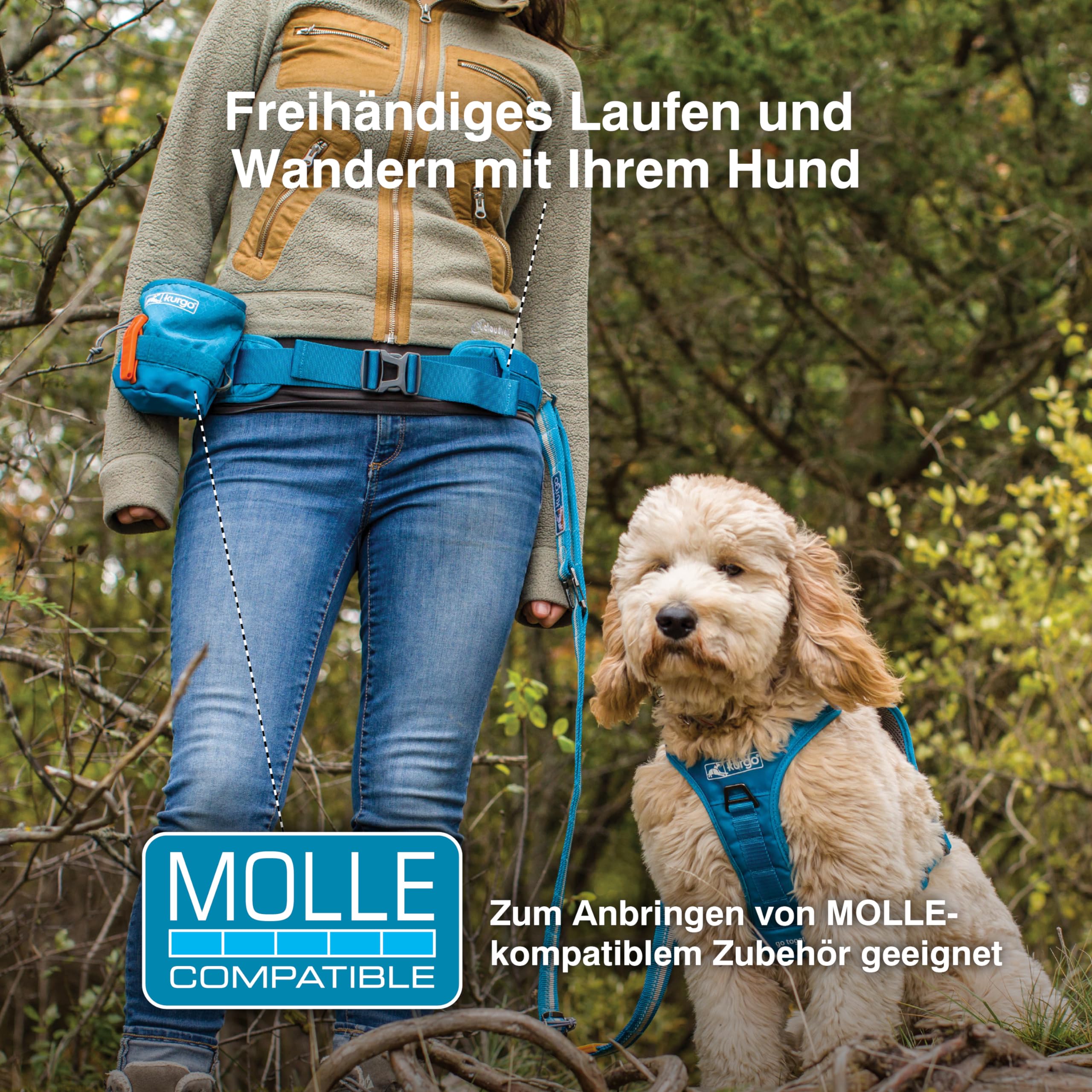 Autogeschirr Hund Kurgo On Trail Running Gürtel, Hands-Free Dog Running  Gürtel Non Stop Dogwear, image size:2560x2560