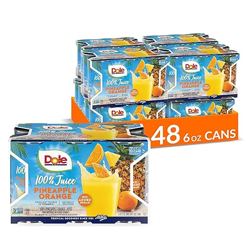 Jugo Dole piña naranja 6 onzas paquete de 48