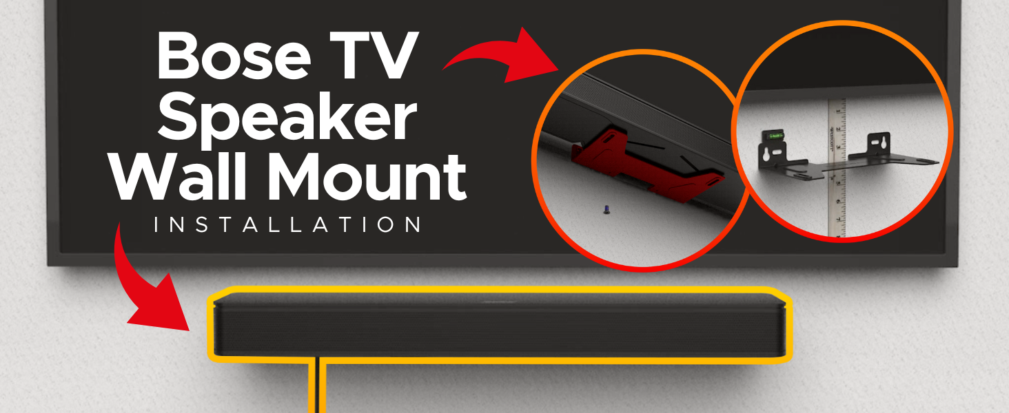 Amazon.com: Sound Bass TV Speaker Wall Mount Bracket for Bose TV