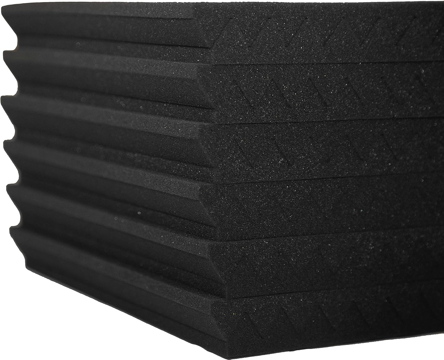 Acoustic Foam Panels; Studio Wedge Tiles; 12 Pack; 1" X 12" X 12"