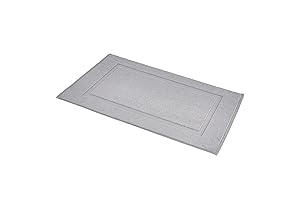 Chic Banded Bathroom Rug Mat for an Elevated Bathing Experience