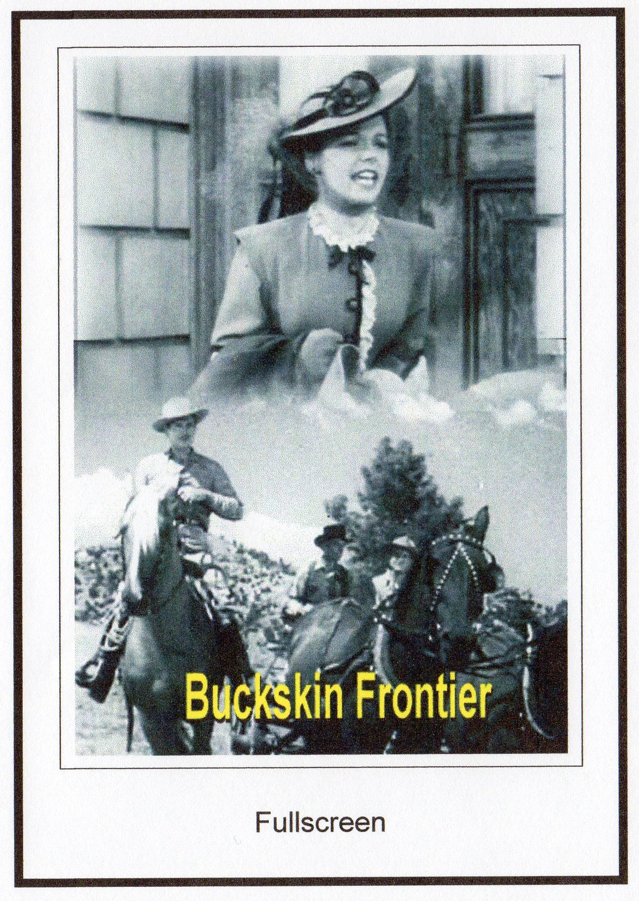 Buckskin Frontier 1943 película western clásico americano en DVD para coleccionistas