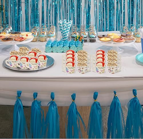 Miniatura 6 de 48 tazas de regalo para fiesta de té con asa de 10 onzas. Taza desechable de papel para aperitivos, postre, helado, té, para colorear, manualidades,