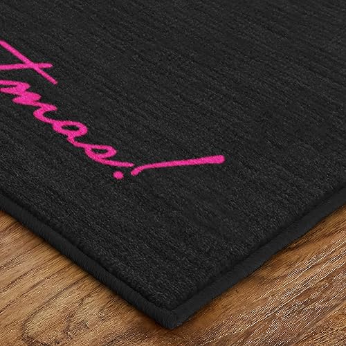 Miniatura 3 de Mohawk Home Tapete de cocina de Navidad lavable a máquina, adornos brillantes negros (1' 6" x 2' 6")