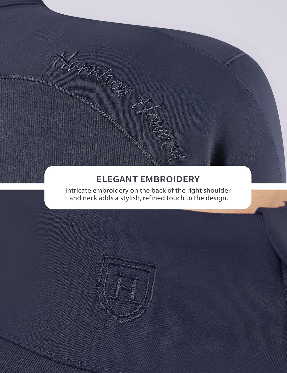 Harrison Howard Women’s Equestrian Riding Jacket,Thermal 4-Way Stretch Full-Zip Top with Hidden Pockets for Horse Riding