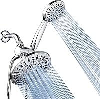AquaDance 3328 7-Inch High-Pressure Rainfall & 6-Setting Handheld Shower Combo - Chrome 3-Way Diverter