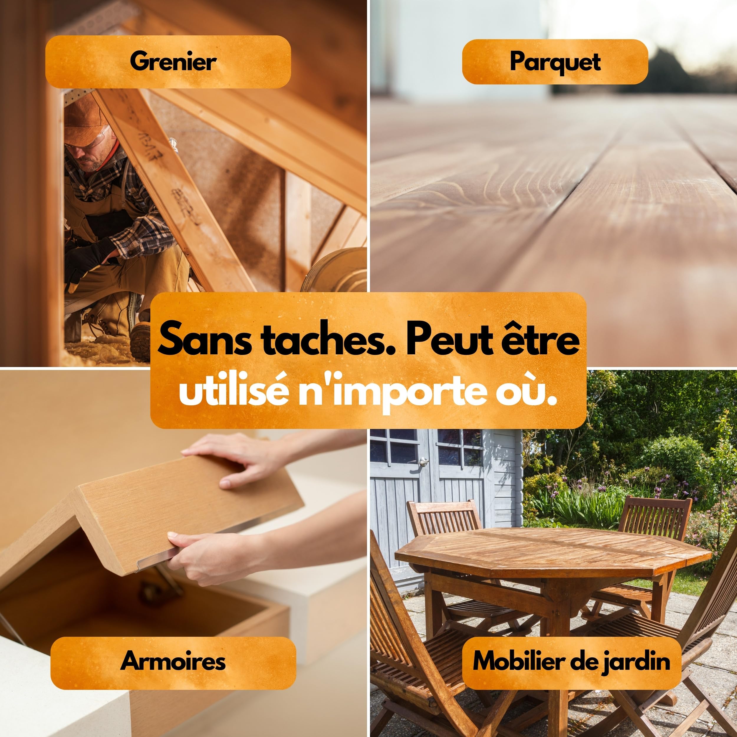 Woodworm Death Spray 500ml - Professionnel - Lutte Contre les Vers à Bois - Agent de Protection du Bois - Woodworm Ex