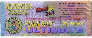 Mr. Pumice Ultimate PUMI Bar: 2-in-1 Dual-Grit Callus Remover & Pedicure Stone for Smooth Feet, Heels, Hands