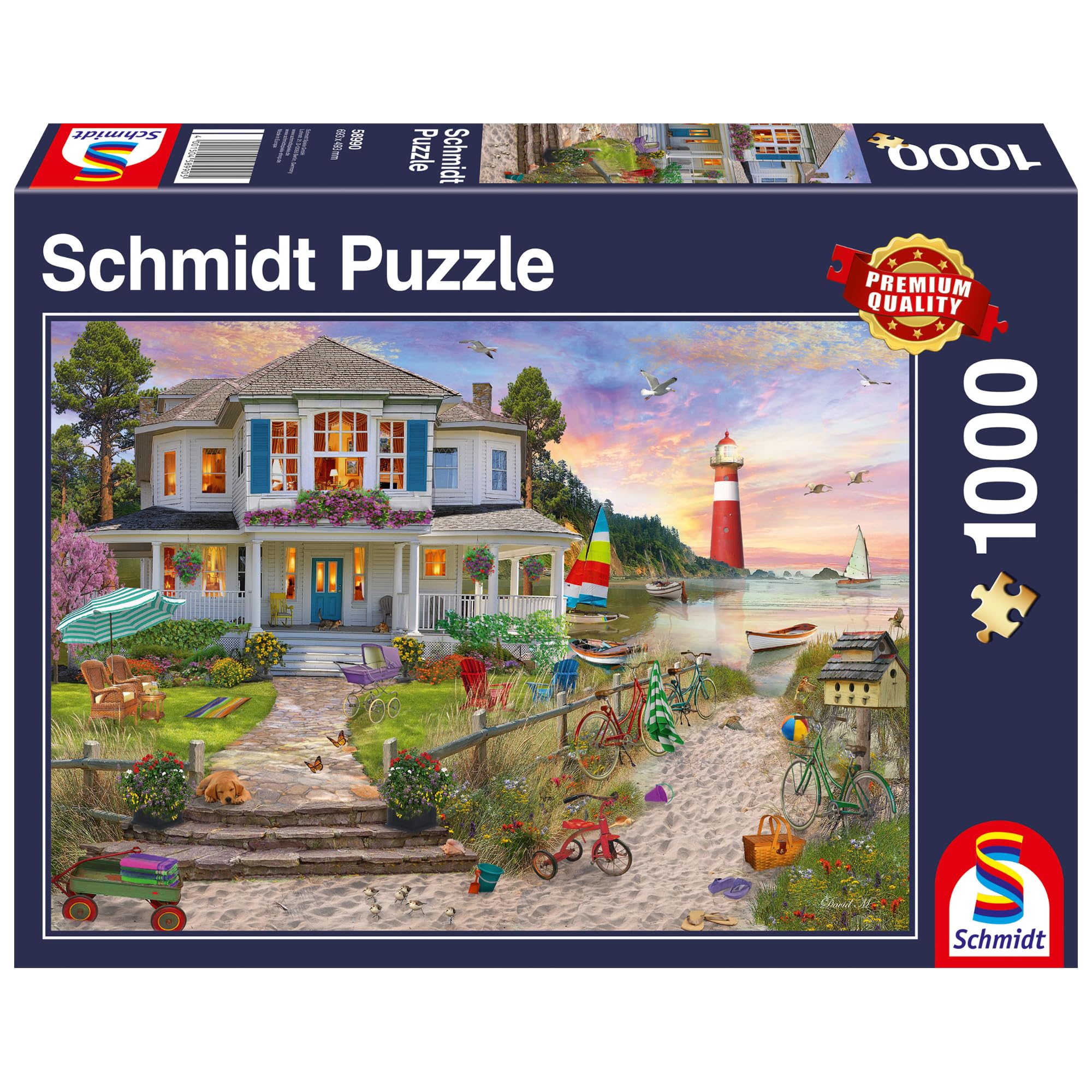 Schmidt Spiele | The Beach House (1000pc) | Puzzle | Ages 12+