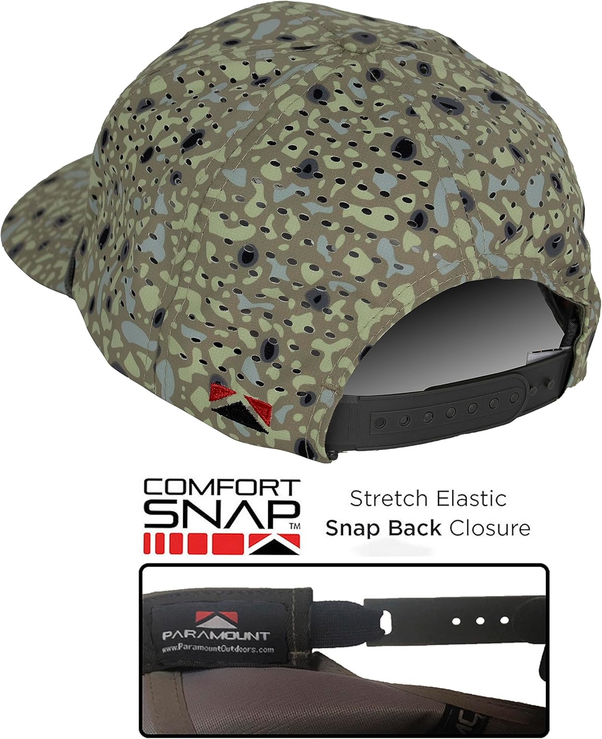 Paramount Outdoors Big Foot Squatch Performance Fishing Rope Cap with Laser Perforation Snapback - Image 2