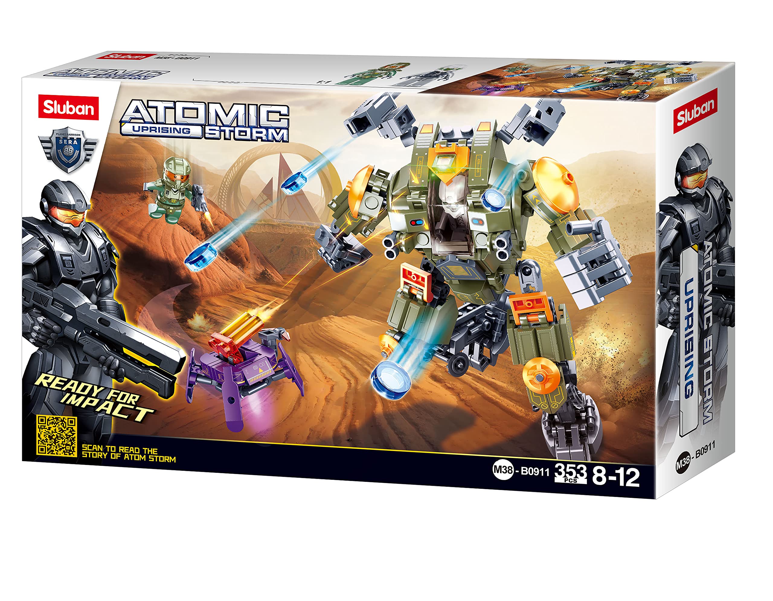 Sluban M38-B0909 Atomic Storm Patrol Roboter - Bausatz Für Kinder