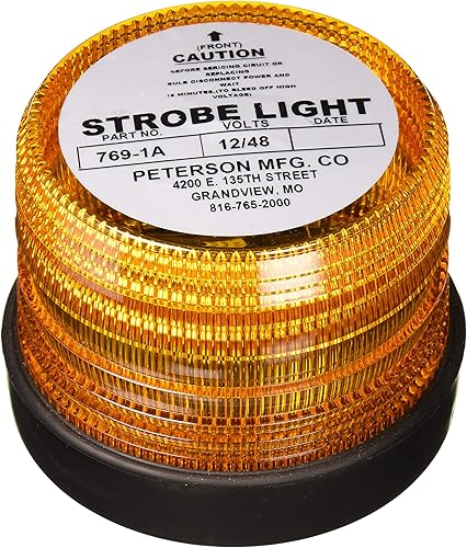 Peterson Manufacturing Luz estroboscópica 769-1A (Bacon 4 julios, doble carne 5.75 x 4.50 pulgadas Mv), 1 paquete