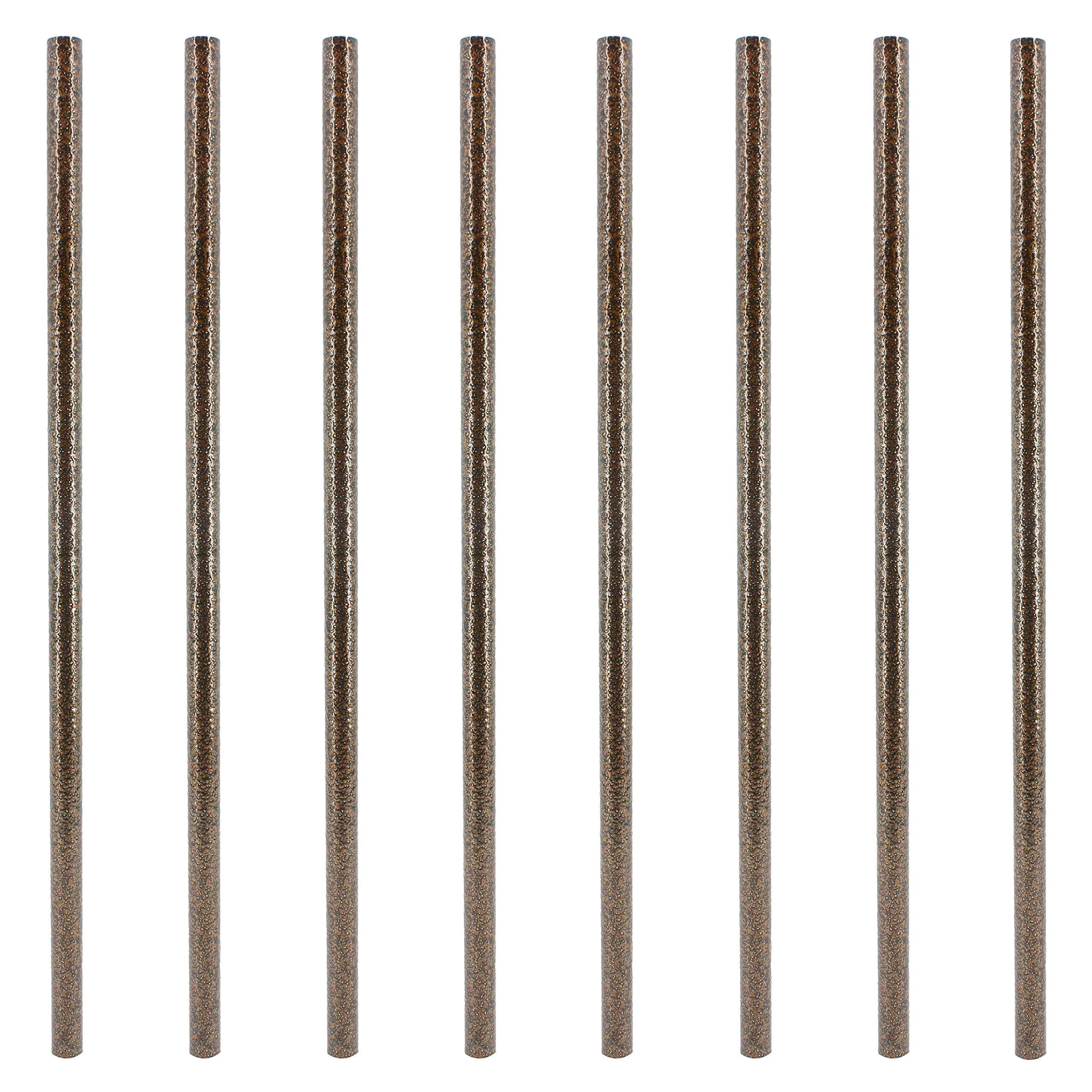 Myard Classic Hollow Round Aluminum Balusters for Deck Railing Porch (26" (25pk), Hammered Bronze)