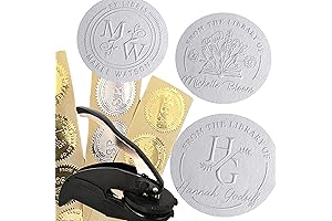 Elegant 'This Book Belongs to' Personalized Cat Embosser