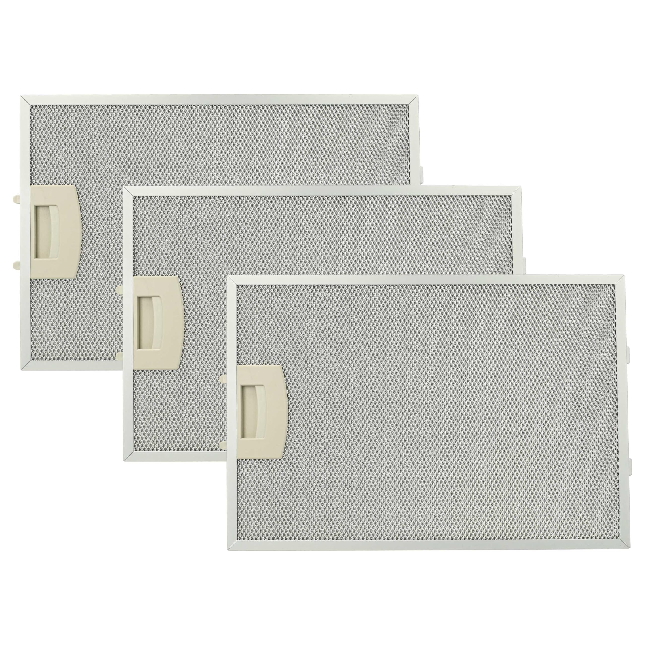 vhbw 3 x filter metalen vetfilter permanent filter compatibel met Siemens LC75752/01, LC75752/02, LC75950/01, LC75950SD/01 afzuigkap, metaal