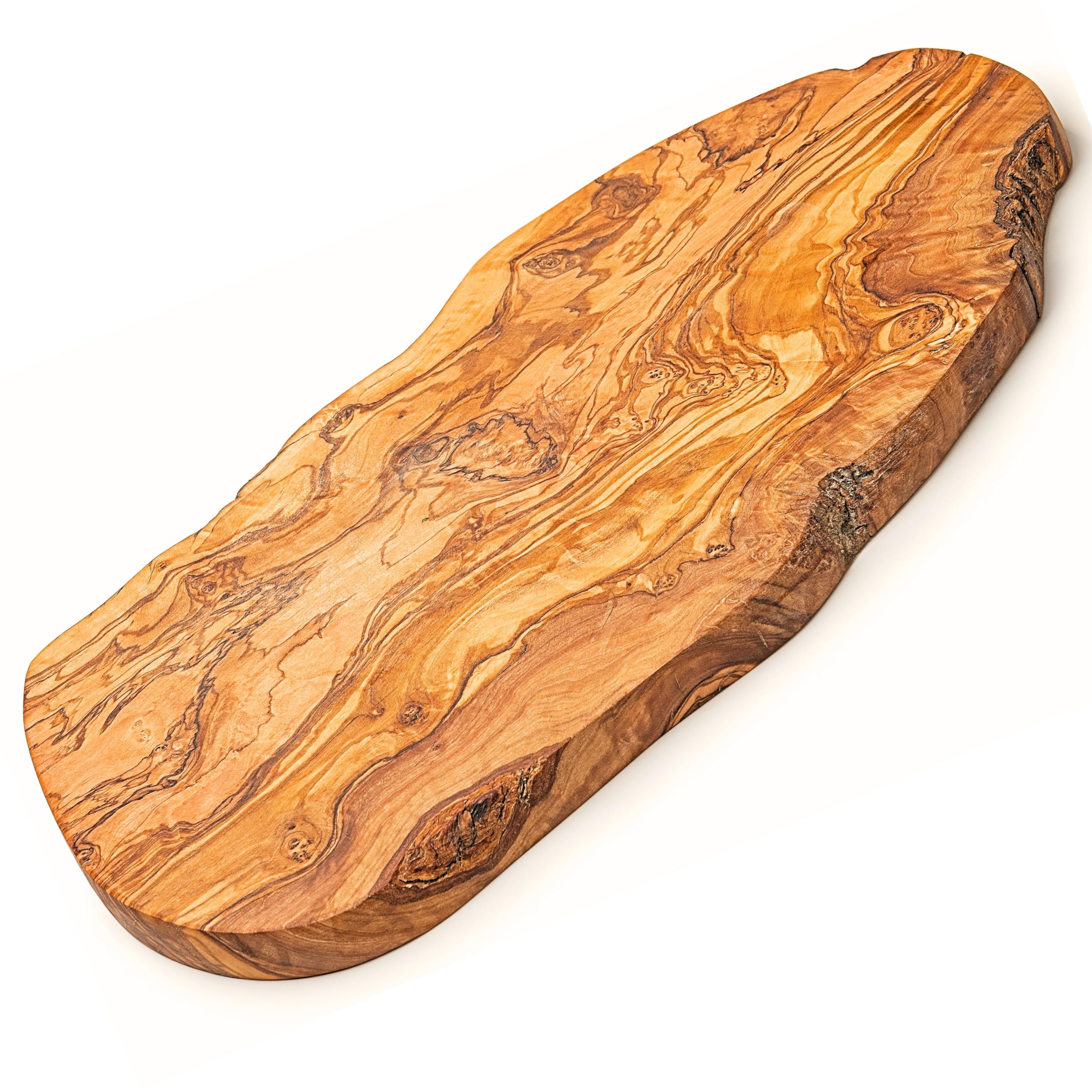 Snijplank van rustiek olijfhout, verschillende maten (35-39 cm Snijplank van rustiek olijfhout, verschillende maten (35-39 cm