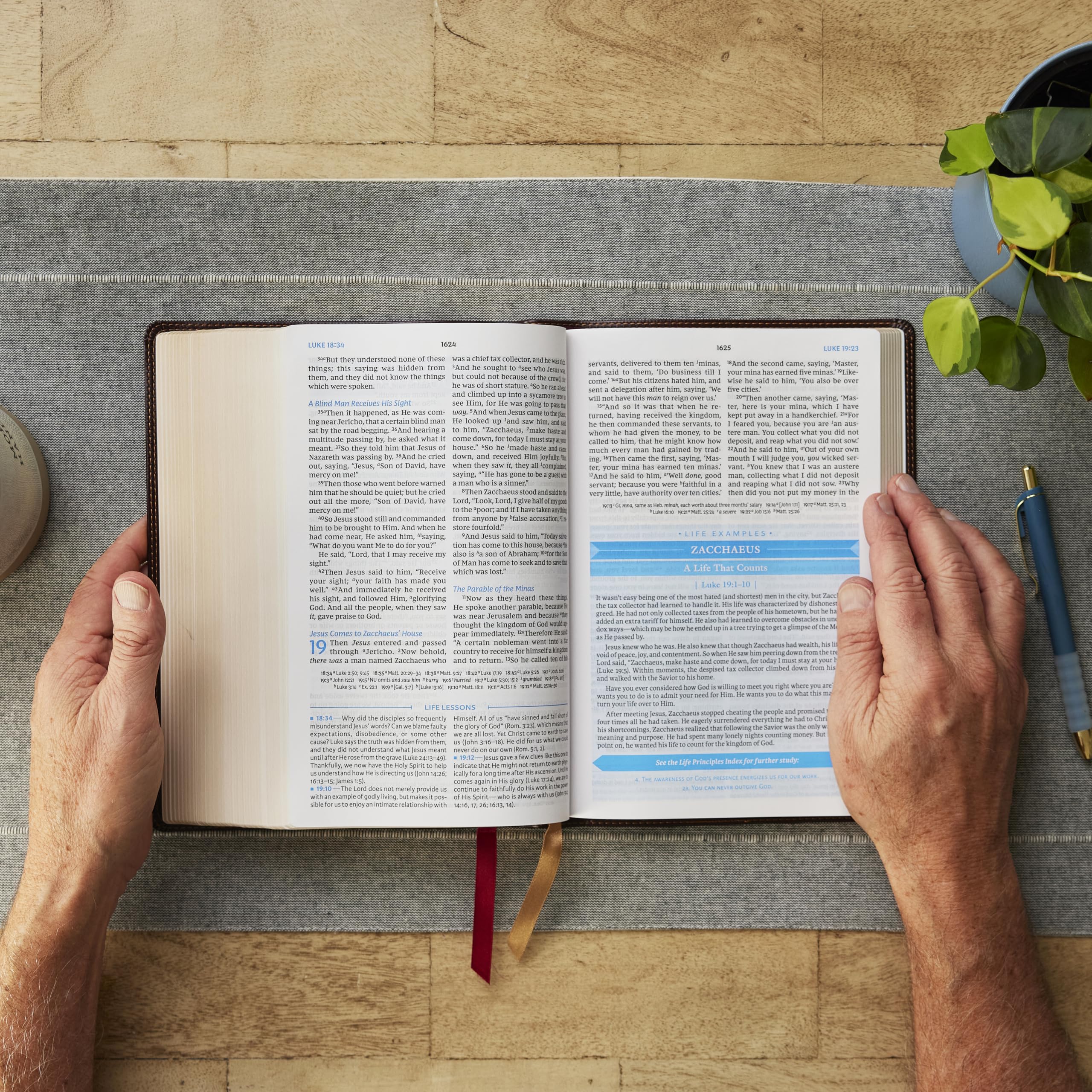 The NKJV, Charles F. Stanley Life Principles Bible, 2nd Edition, Leathersoft, Burgundy, Comfort Print: Growing in Knowledge and Understanding of God Through His Word