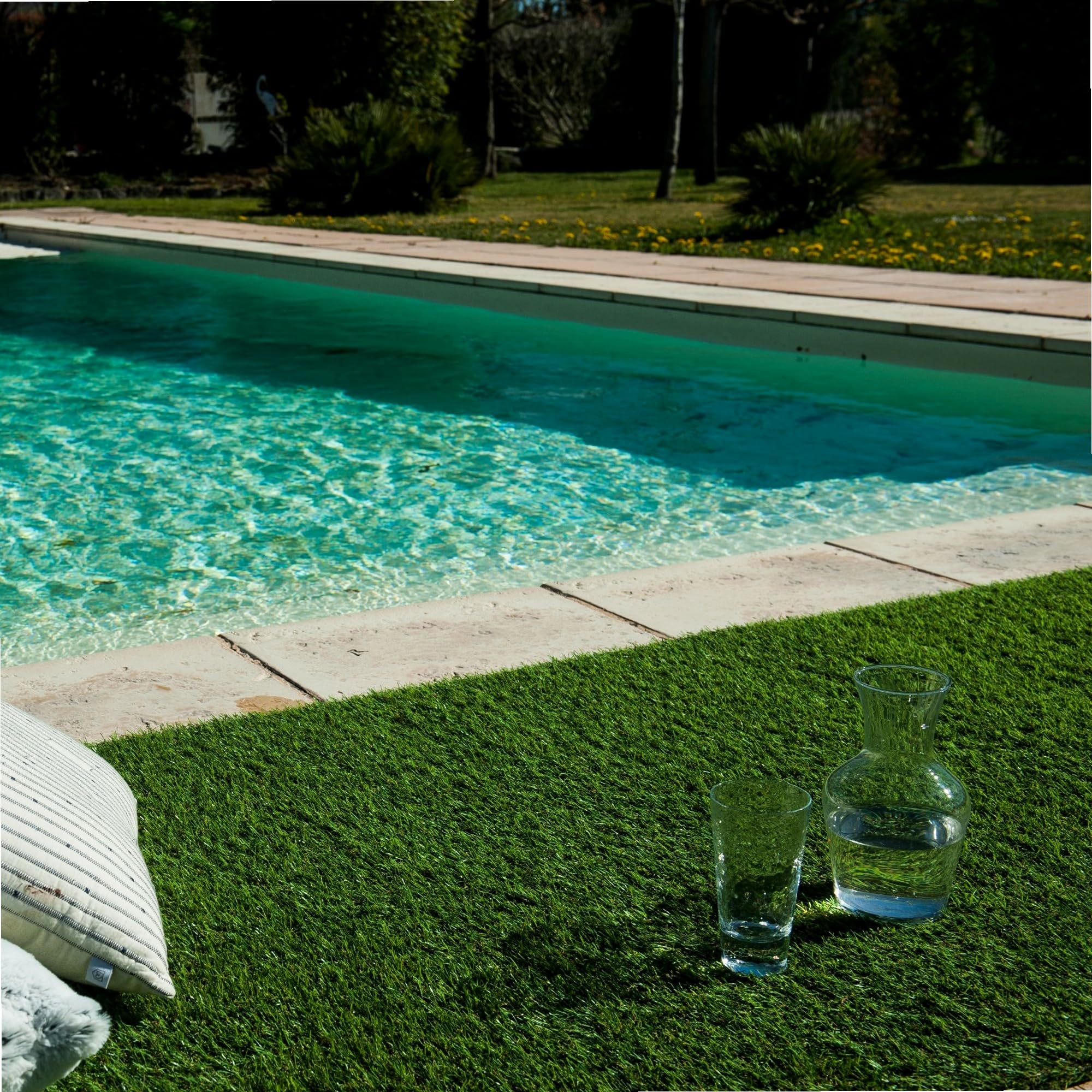 Werkapro Erba artificiale, spessore 2 cm, 1 x 10 m o 10 m², verde
