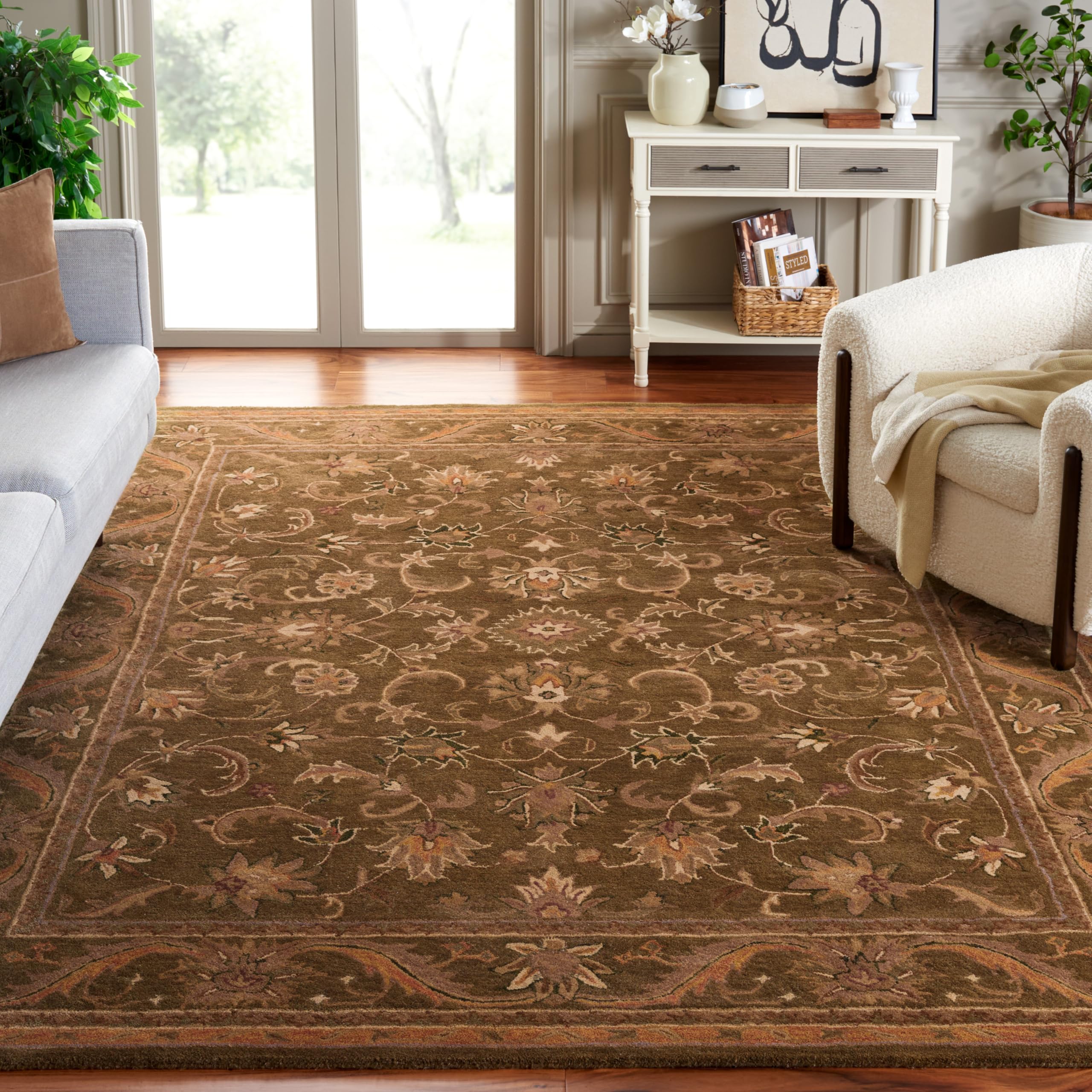 Amazon.com: SAFAVIEH Antiquity Collection 11' x 15' Olive / Gold