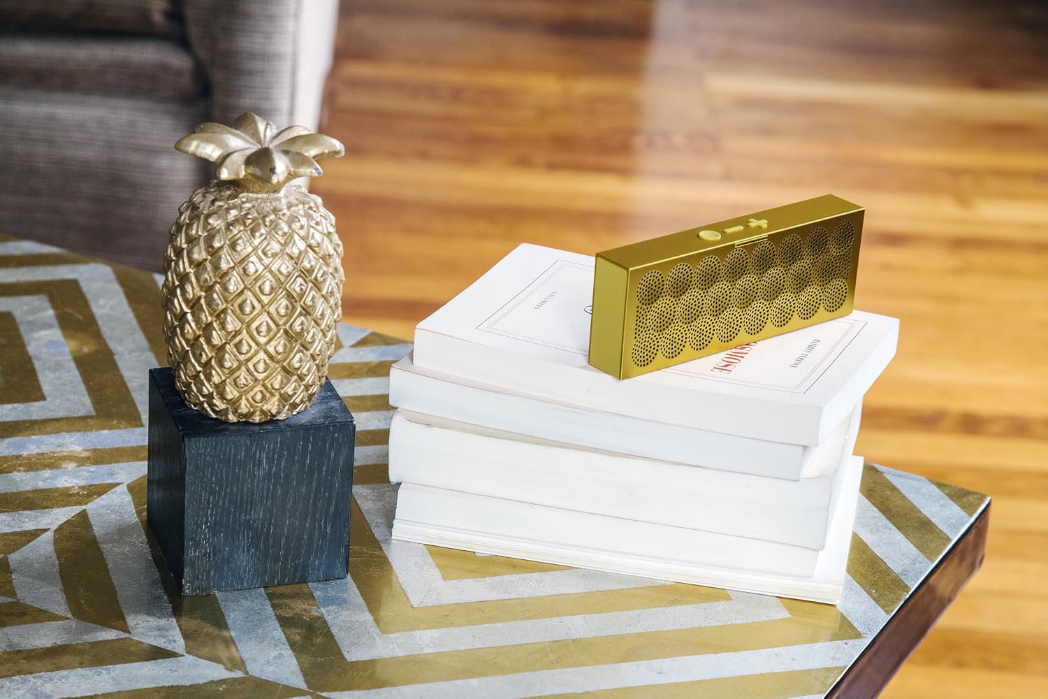 MINI JAMBOX by Jawbone Wireless Bluetooth Speaker - Yellow Dot - Retail Packaging