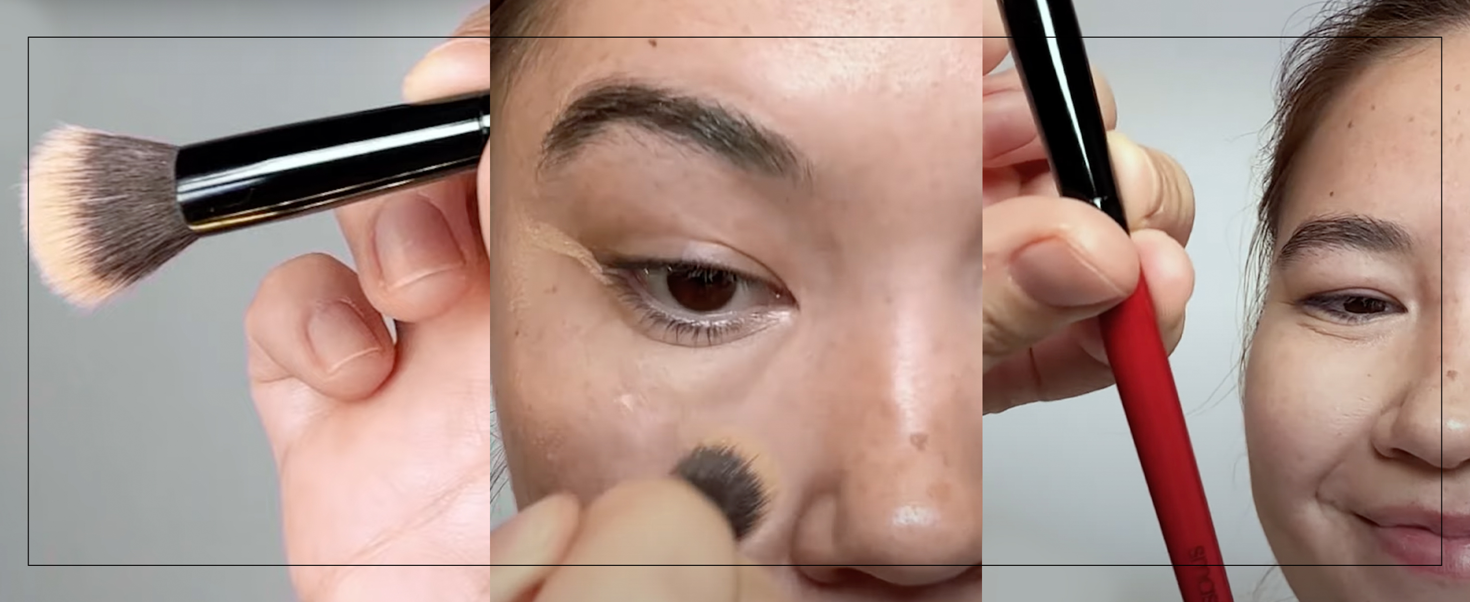 Smashbox Blurring Concealer Brush | Rounded Concealer Makeup Brush for Under Eyes | Airbrush Finish for Liquid or Cream Formulas