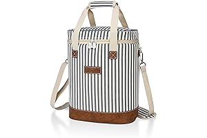 Tirrinia 6 Bottle Thermal Cooler Bag: Keep Your Wines Chilled and Safe on the Go